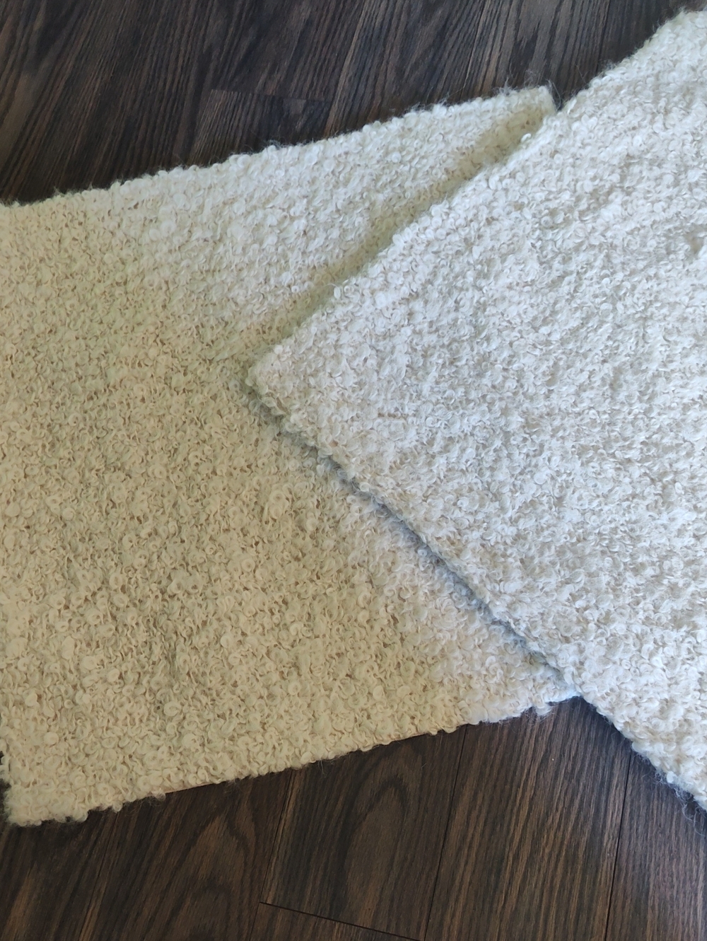 2 West Elm Alpaca  Wool Throw Pillow Covers  24 X 24 Off White